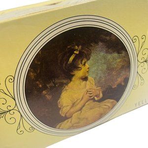 Vintage Eberhards Colored Yellow 200 ct BOX FACIAL 2-ply 9.75” TISSUE Opened Box